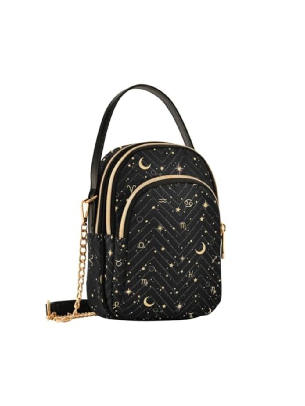 Quilted Crossbody Bag Small Cell Phone Purse Detachable Chain Women